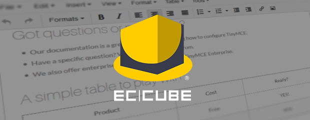 EC-CUBEにTinyMCEを導入する方法 EC-CUBEにTinyMCEを導入する方法