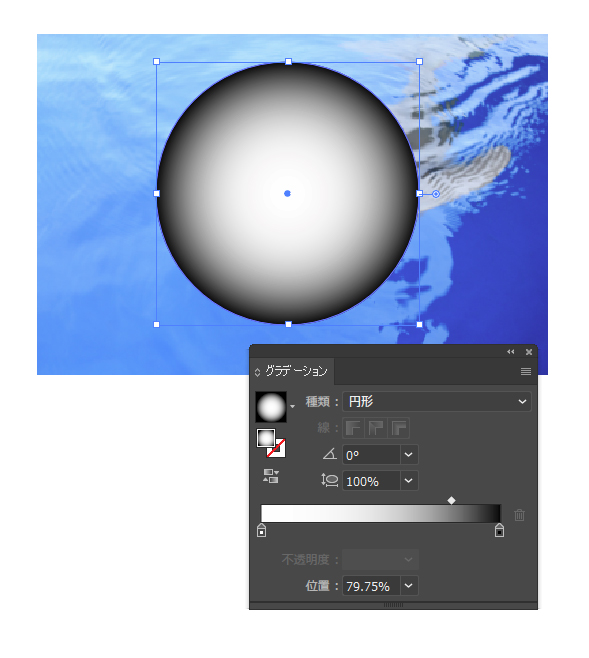 Illustratorで画像に透明グラデーションを掛ける方法だよ 福岡の